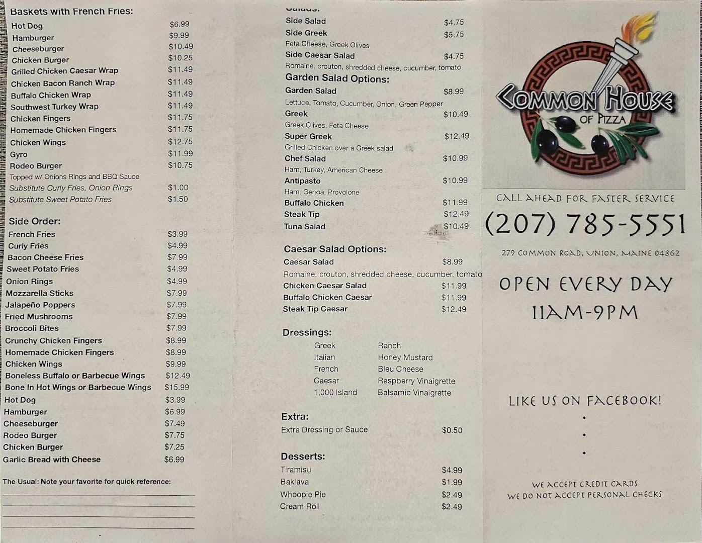 Common House of Pizza